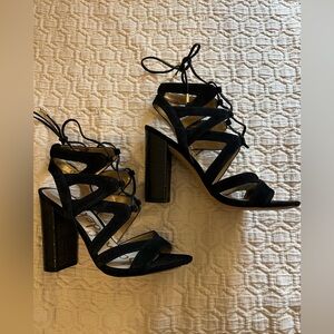 Sam Edelman black suede sandals size 6